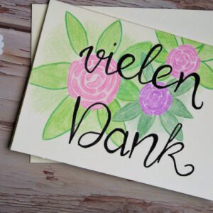 Dankeschön Karte 1