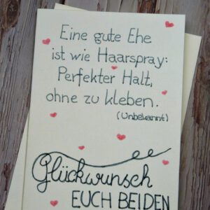 Hochzeit Glückwunsch Karte 5